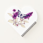 Carnet Buddleia magenta (Dos)