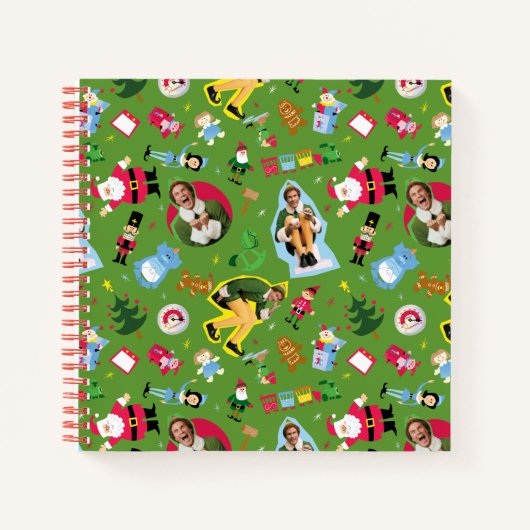 Carnet Buddy Elf et les icônes de Noël Motif (Devant)