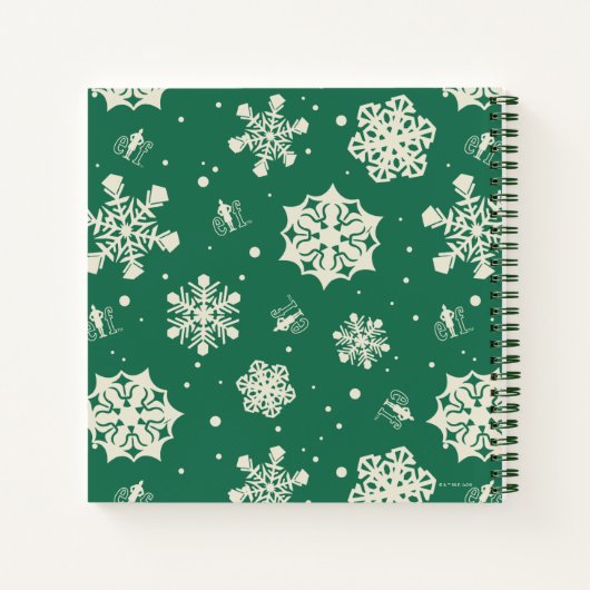 Carnet Buddy le Motif Elf Snowflake (Dos)