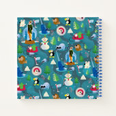 Carnet Buddy l'elfe et personnages Motif Turquoise (Dos)