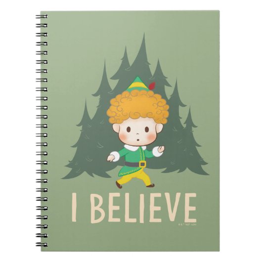 Carnet Buddy l'Elfe Je crois (Devant)