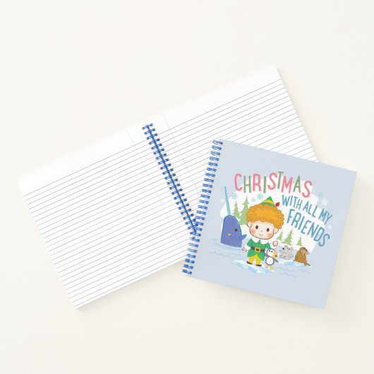 Carnet Buddy l'Elfe Noël avec tous mes amis (Intérieur)