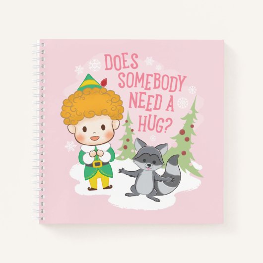 Carnet Buddy l'Elfe Quelqu'un a besoin d'un câlin ? (Devant)