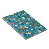 Carnet Buddy the Elf and Characters Teal Pattern (Côté Droit)