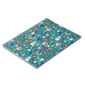 Carnet Buddy the Elf and Characters Teal Pattern (Côté gauche)