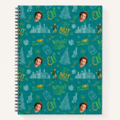 Carnet Buddy the Elf Teal Quote Pattern (Devant)