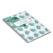 Carnet Budget Aquarelle Tortue De Mer Retour À L'École (Côté Droit)