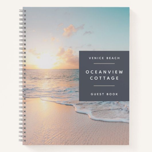 Carnet BUDGET Beach House Vacances Photo Invité Commentai (Devant)