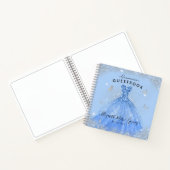 Carnet Budget Dusty Blue Grey Grey Quinceanera Guides (Intérieur)