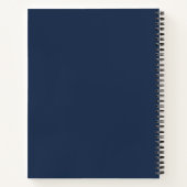 Carnet Budget Floral Navy Bleu Bourgogne Aquarelle Recett (Dos)
