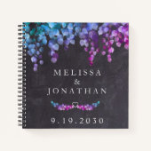 Carnet Budget Rustique Eucalyptus Mariage d'ardoise botan (Devant)