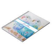 Carnet Budgie Aquarelle Peinture d'oiseau Budgies Aqua Tu (Côté gauche)