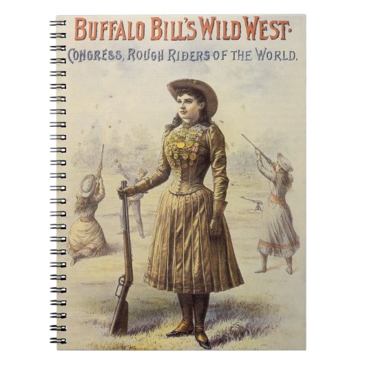 Carnet Buffalo Bill's Wild West Show avec Annie Oakley (Devant)