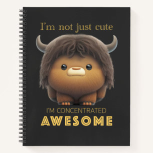 Carnet Buffalo concentré Awesome mignon adorable drôle