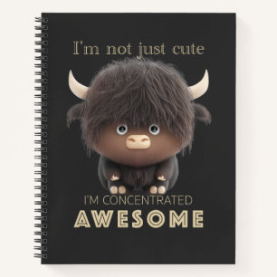 Carnet Buffalo concentré Awesome mignon adorable drôle