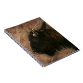 Carnet Buffalo de bison de bois (Côté Droit)