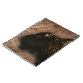 Carnet Buffalo de bison de bois (Côté gauche)