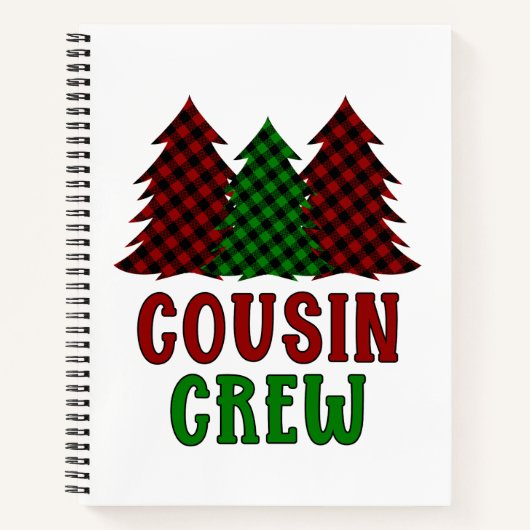 Carnet Buffalo de l'équipage Cousin Plaid Christmas Tree (Devant)