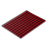 Carnet Buffalo plaid Black and Red Pattern (Côté gauche)