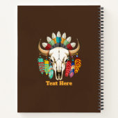 Carnet Buffalo Skull Native American Emblem (Dos)