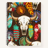 Carnet Buffalo Skull Native American Emblem (Devant)