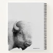 Carnet Buffalo Spirit Animal Art original (Dos)