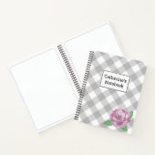 Carnet Buffle gris ajustable Rose rose (Intérieur)