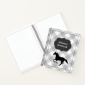Carnet Buffle gris sur mesure Plaid Horse Pony (Intérieur)