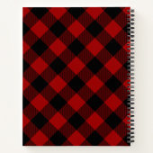 Carnet Buffle rouge personnalisé déposé (Dos)