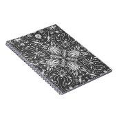 Carnet Bugs, blanc cassé sur noir (Côté Droit)
