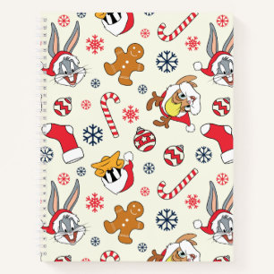Carnet BUGS BUNNY™, DAFFY DUCK™ & Lola Motif de Noël
