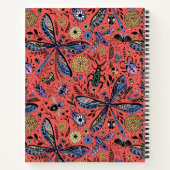Carnet Bugs de Doodle sur corail rouge (Dos)