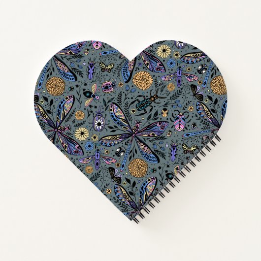 Carnet Bugs de Doodle sur le gris de latte (Dos)