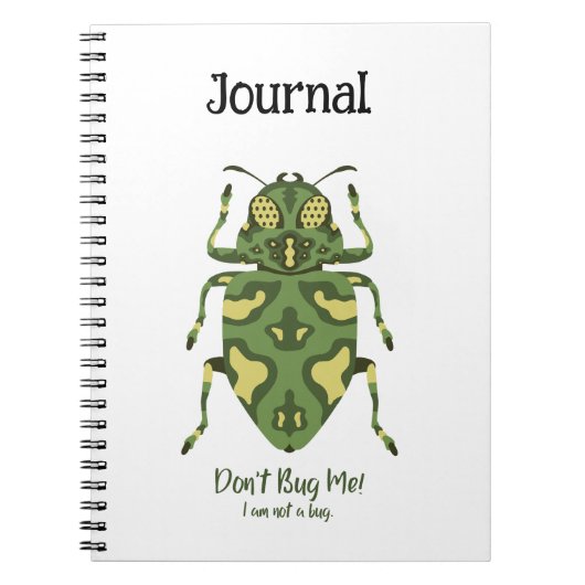 Carnet Bugs - Ne me bugs pas, je ne suis pas un bug, scar (Devant)