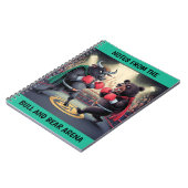 Carnet Bull et ours Customisés (Côté gauche)