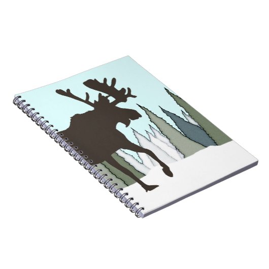 Carnet Bull Moose et Forêt (Côté Droit)