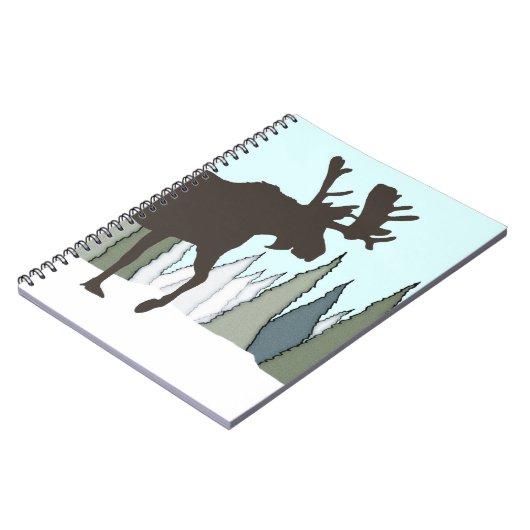 Carnet Bull Moose et Forêt (Côté gauche)