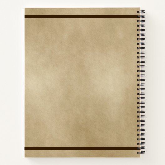 Carnet Bull Moose Sur Ancien Papier (Dos)