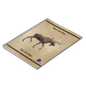 Carnet Bull Moose Sur Ancien Papier (Côté gauche)