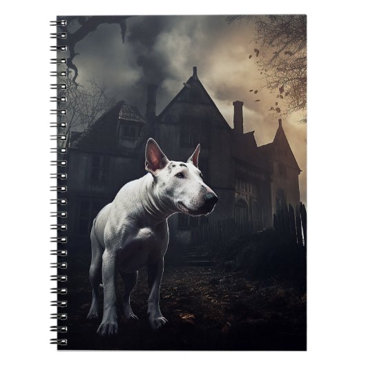 Carnet Bull Terrier Halloween Épouvantable (Devant)