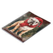 Carnet Bulldog à Noël de neige (Côté gauche)