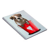 Carnet Bulldog Bucket Of Love Red 2 (Côté Droit)