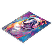 Carnet Bulldog coloré (Côté gauche)