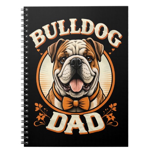 Carnet Bulldog Dad – Cute Vintage Bulldog Father’s Day (Devant)