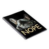 Carnet Bulldog français| Cadeaux Frenchie Nope (Côté Droit)