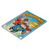 Carnet Bulldog Superhero Flying with Cape (Côté gauche)