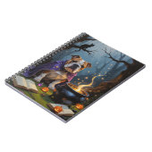 Carnet Bulldog Whimsical Halloween peinture (Côté gauche)