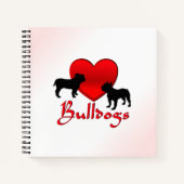 Carnet Bulldogs de coeur (Devant)