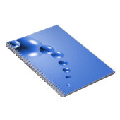 Carnet Bulle bleue Abstraite (Côté Droit)