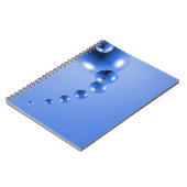 Carnet Bulle bleue Abstraite (Côté gauche)